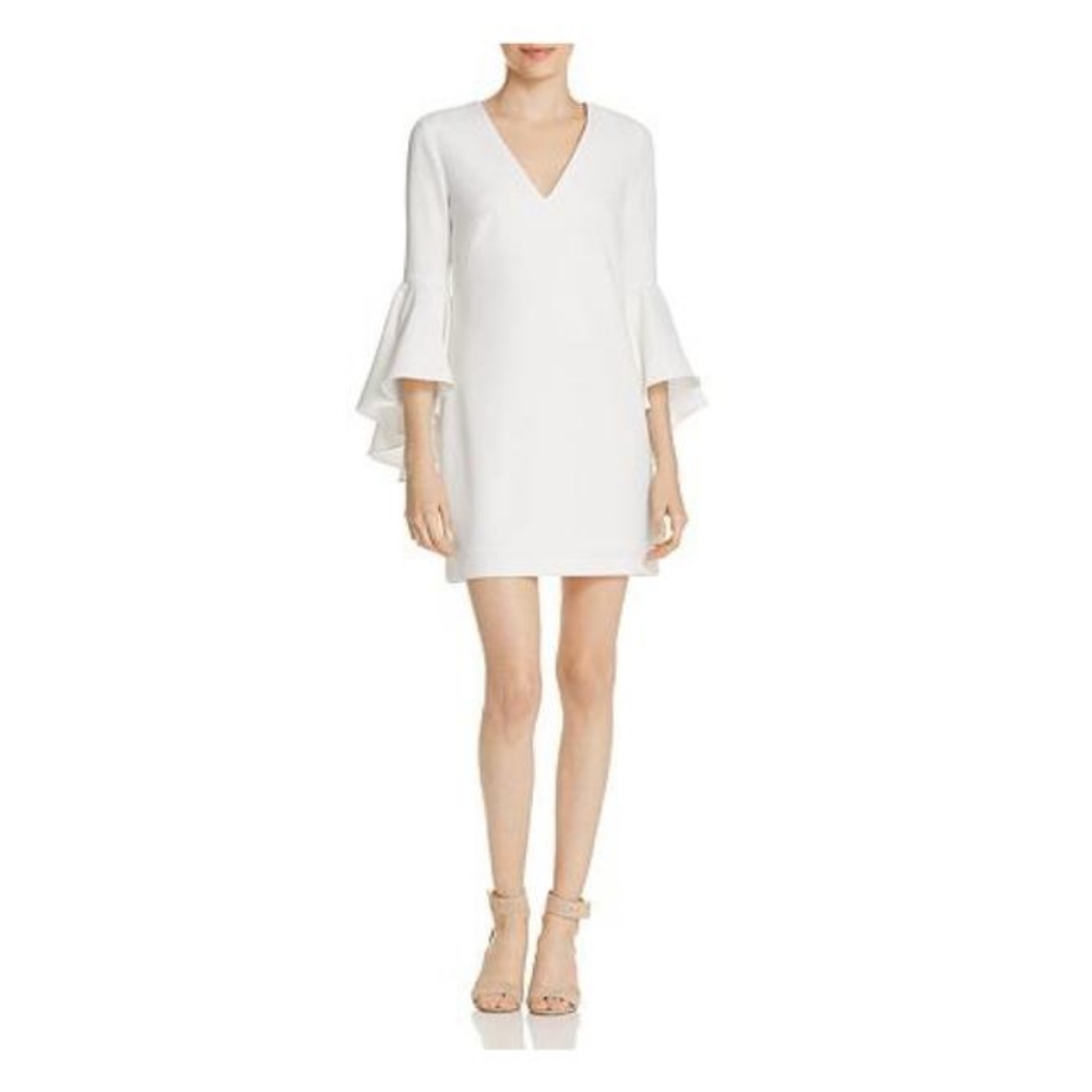 Milly Nicole White Bell Sleeve Dress